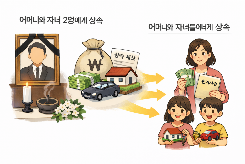 배우자와 자녀에게만 상속