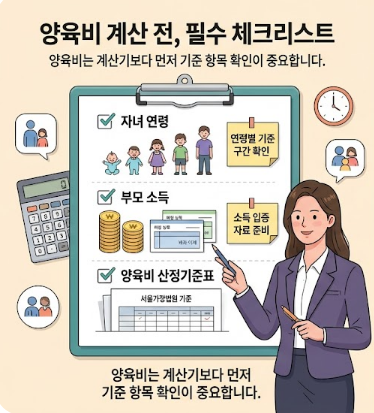 양육비 계산기 2026, 왜 먼저 확인해야 할까