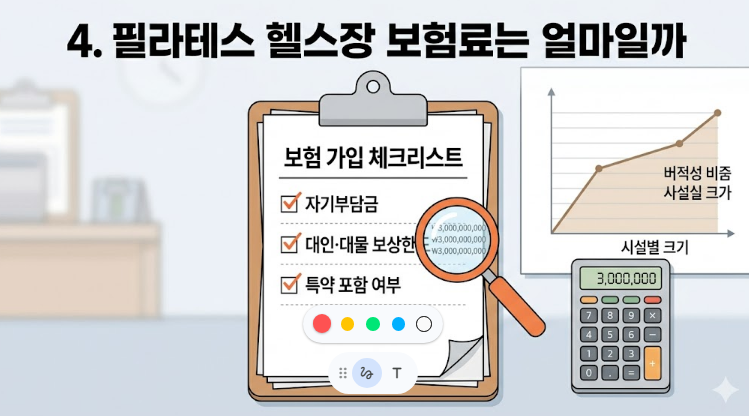 필라테스 헬스장 보험료는 얼마?