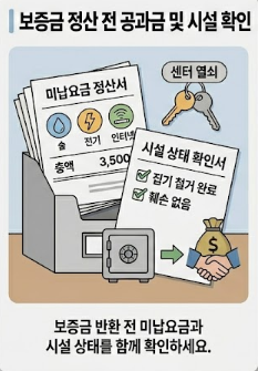 상가 보증금 반환과 공과금 정산 서류