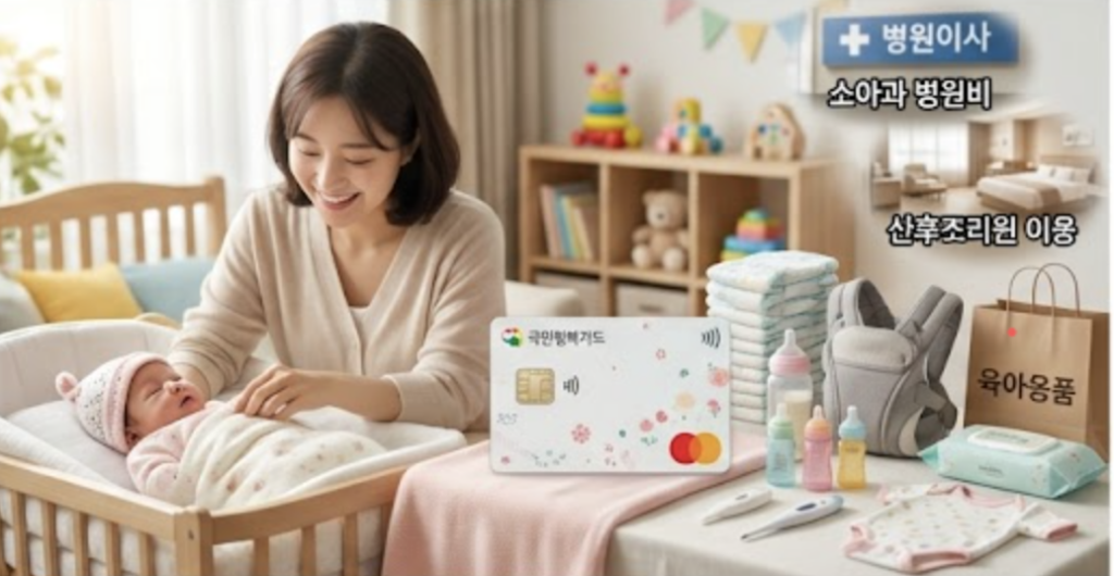 첫만남 이용권 사용처 예시 이미지