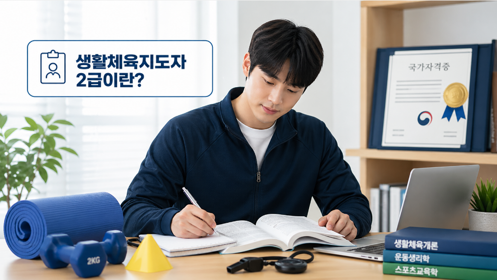 생활체육지도자 2급 자격증을 준비하는 수험생