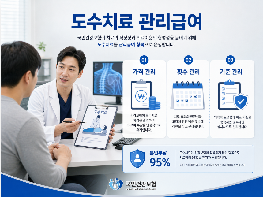 도수치료 관리급여 의미 설명